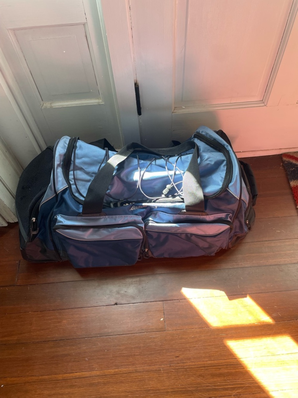Eddie Bauer Blue Travel Duffel with Multiple Compartments